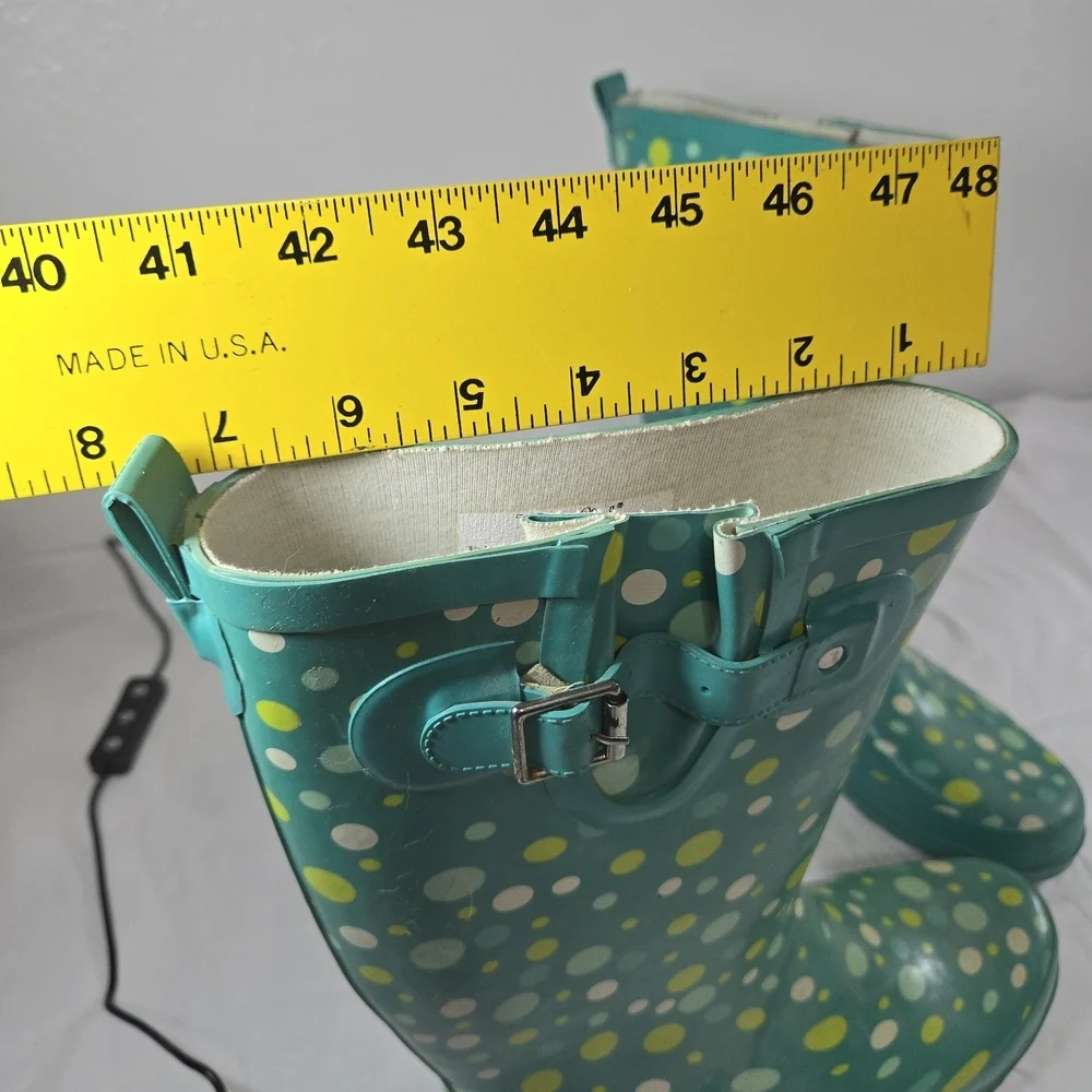 Western Chief Green Polka Dot Rain Boots